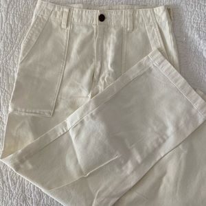 Wide Leg Denim Field Pants